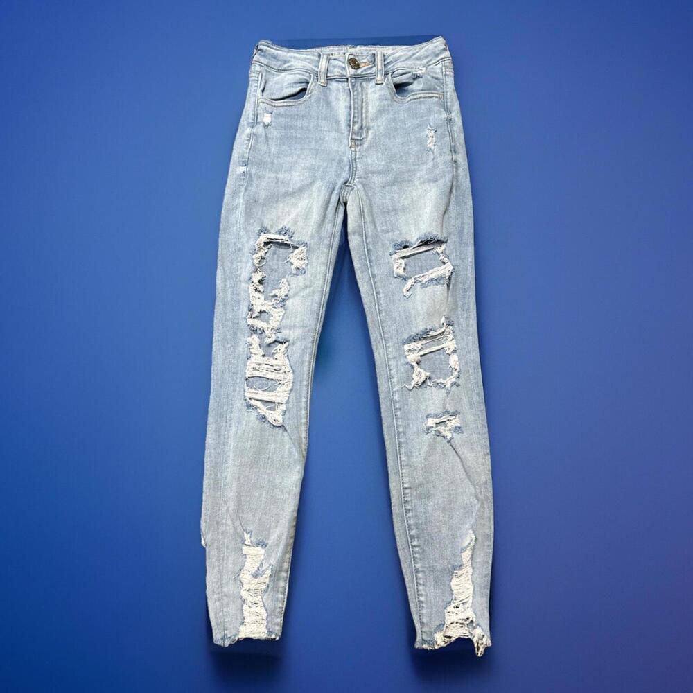 American‎ Eagle Woman’s Size 2 Next Level Stretch Hi-Rise Jegging 24x25.5